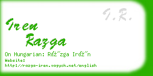 iren razga business card